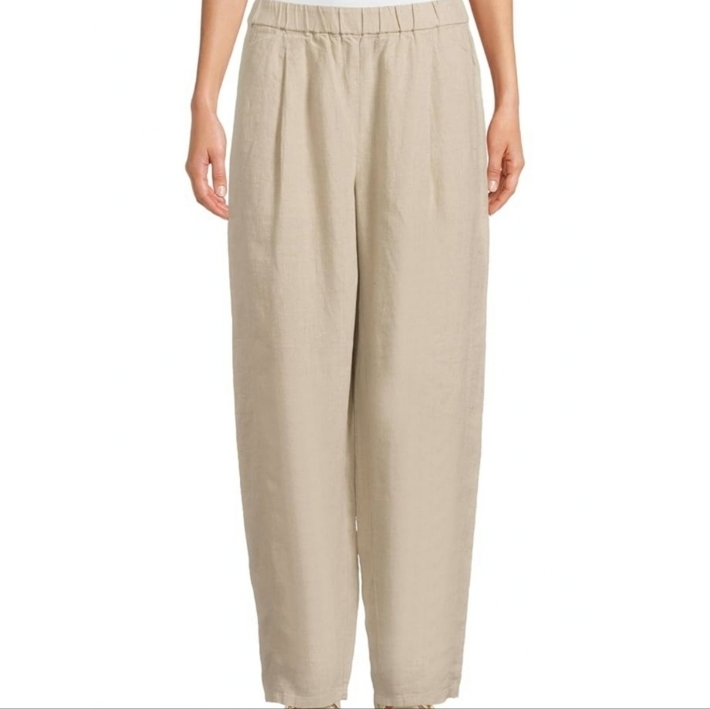 Deja Bleu Beige Gauze Pants